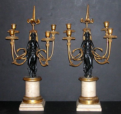 Lot 204 - Fine Pair of Italian Neoclassical Ebonized,...