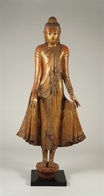 Lot 206 - Thai Gilt-Wood Figure of a Buddha