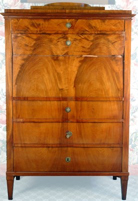 Lot 235 - German Neoclassical Mahogany Fall Front...