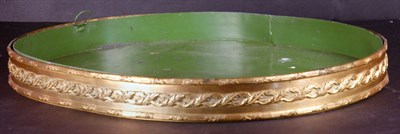 Lot 163 - Gilt-Metal Galleried Oval Tray