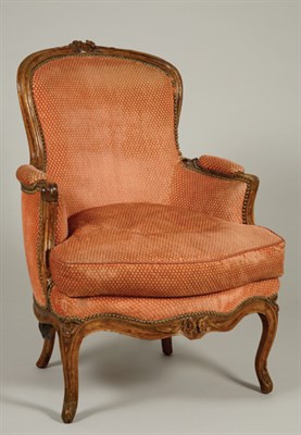 Lot 219 - Louis XV Beechwood Bergere Mid 18th century