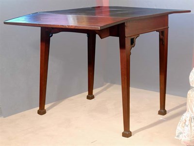 Lot 240 - Georgian Mahogany Drop-Leaf Table Height 27...