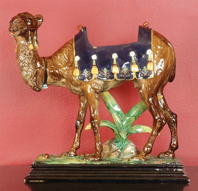 Lot 182 - Wilhelm Schiller & Sons Majolica Figure of a...