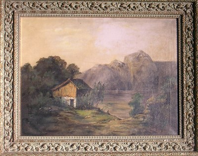 Lot 3080 - C. Anderson 20th Century LAKESIDE COTTAGE...