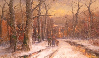 Lot 25 - Georg Fischhof Austrian, 1959-1920 WOODED...