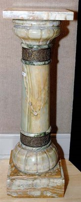 Lot 2367 - Neoclassical Style Onyx and Marble Pedestal Of...