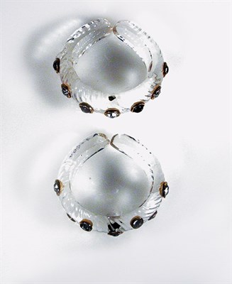 Lot 436 - Two Chanel Molded Resin Cuffs French, mid...