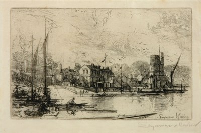 Lot 2195 - Francis Seymour Haden SHEPPERTON; TWICKENHAM...