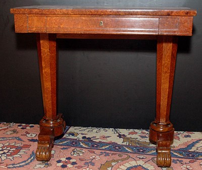 Lot 2465 - William IV Style Walnut Writing Table The...