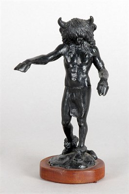 Lot 2178 - Patinated-Bronze Figure Of a Native American...
