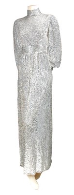 Lot 122 - Norell Silver Sequin Siren Gown American, 1972...