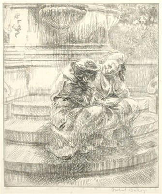 Lot 2146 - Isabel Bishop GIRLS SITTING IN UNION SQUARE...