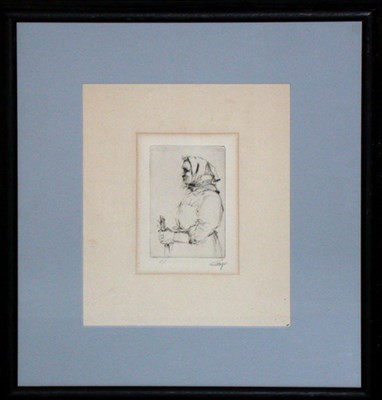 Lot 3167 - M. Myr PAYSANNE Drypoint, signed and numbered...