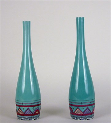Lot 353 - Pair of Pucci for Rosenthal Fluted Vases...