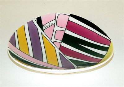 Lot 352A - Pucci Palm Leaf Print Rosenthal Dish Italian,...