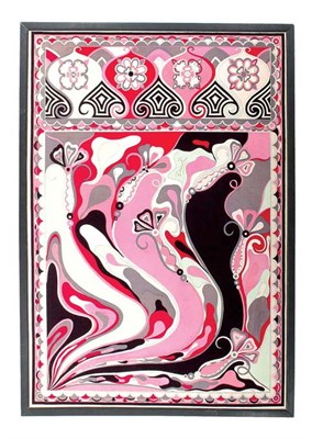 Lot 333 - Pucci Signed Middle Eastern Inspired Velvet...