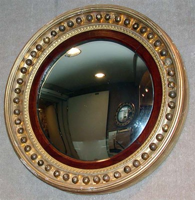 Lot 1268A - Georgian Style Gilt-Wood Convex Glass Mirror...