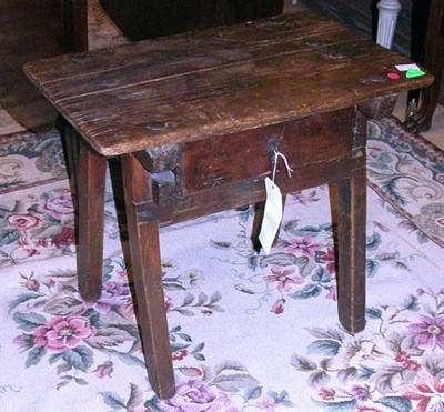 Lot 380 - Provincial Pine and Oak Single-Drawer Low...