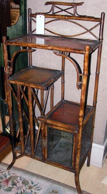 Lot 441 - Chinoiserie Decorated Bamboo and Lacquered...