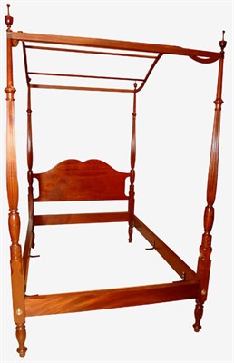 Lot 3226 - Georgian Style Mahogany Full-Size Tester Bed...