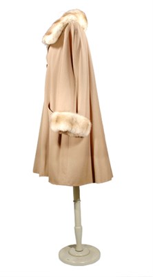 Lot 197 - Mendel Sable Trim Swing Coat American, 1980s...