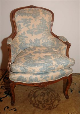 Lot 3383 - Louis XV Style Beechwood Bergere
