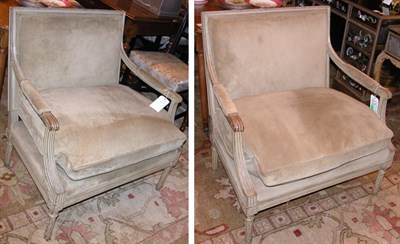 Lot 508 - Pair of Louis XVI Style Painted Marquises