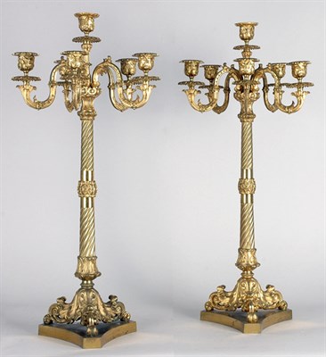 Lot 2143 - Pair of Louis Philippe Style Gilt-Metal...