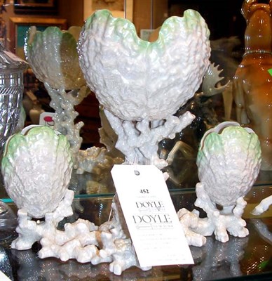 Lot 452 - Belleek Porcelain Centerpiece Height 9 3/4...