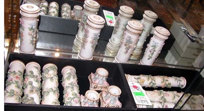 Lot 447 - Eleven Meissen Style Porcelain Columns with...