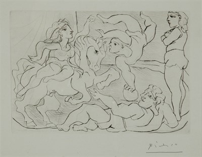 Lot 2273 - Pablo Picasso LE CIRQUE (B. 205) Drypoint,...