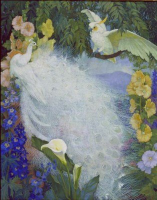 Lot 291 - Jessie Arms Botke 1883-1971 MEETING IN THE...