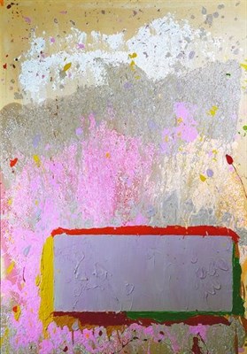 Lot 61 - John Hoyland British, b.1934 ABSTRACT IN MAUVE,...