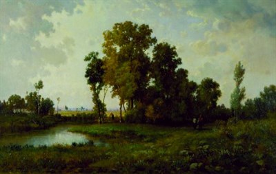 Lot 211 - Richard Henry Fuller 1822-1871 LANDSCAPE WITH...