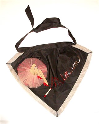 Lot 45 - Jacques Fath Can Can Applique Hostess Apron...