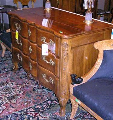Lot 543 - Provincial Louis XV Style Walnut Commode...