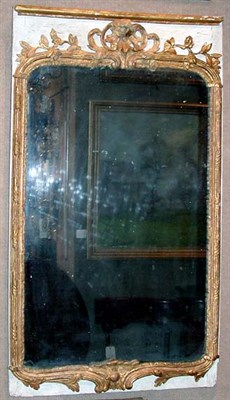Lot 613 - Continental Rococo Painted Mirror Height 45...