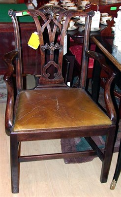 Lot 377 - Georgian Mahogany Armchair
