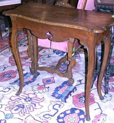 Lot 404 - Provincial Louis XV Style Inlaid Oak Side...