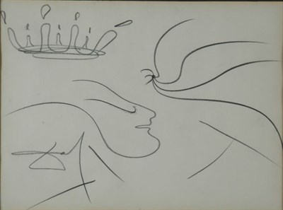 Lot 1006 - Salvador Dali Spanish, 1904-1989 FACE WITH...