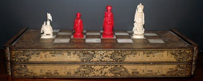 Lot 3391 - Chinese Export Lacquered and Mother-of-Pearl...