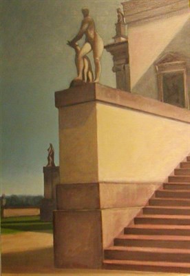 Lot 9 - Bouvard 20th Century Staircase with Statue of...