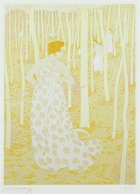 Lot 2222 - Gaston de Lantenay LES CHASSEURESSES Color...