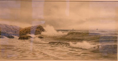 Lot 3051 - After George Howell Gay SEASCAPE WITH CRASHING...