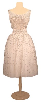Lot 63 - Yves Saint Laurent for Dior Embroidered Tulle...