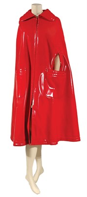Lot 76 - Pierre Cardin Scarlet PVC Cape French, late...