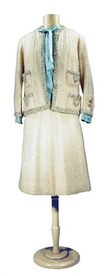 Lot 62 - Chanel Creme Boucle Suit French, circa 1956...