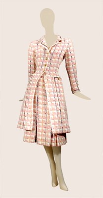 Lot 71 - Chanel Pink and Ivory Tweed Ensemble French,...