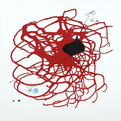 Lot 2251 - Joan Miró BEATS (M. 568) Color lithograph,...