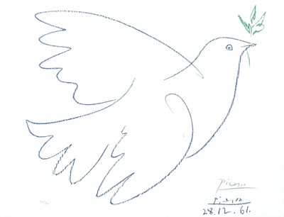 Lot 2277 - After Pablo Picasso DOVE OF PEACE Color offset...